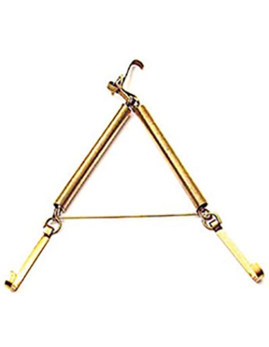 APPENDIPIATTI A MOLLA FERRO OTTONATO N°4 CM 33/46