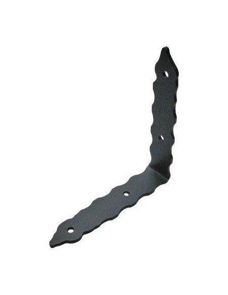 ANGOLARE GAZEBO RINFORZO PIEGATO 90° 376 ACCIAIO VERNICIATO GRAFITE S.MM 5,5 MM 200X42
