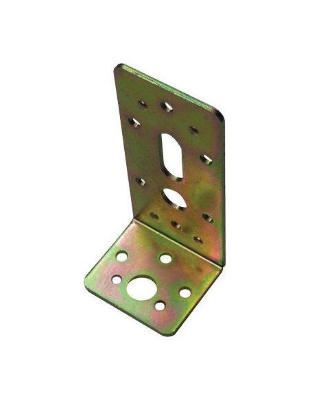 GIUNZIONE GAZEBO PESANTE ANGOLARE ASIMMETRICO 776 ZINCATA GIALLA S.MM 3,0 MM 45X 90X50