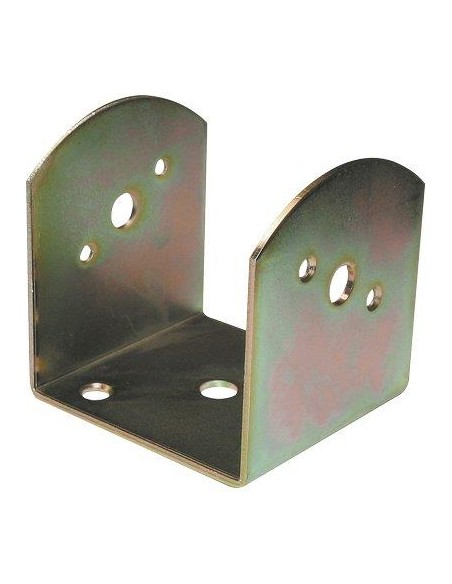 SUPPORTO GAZEBO A U 837 ZINCATO GIALLO S.MM 3,0 MM 70X70 H.MM 80