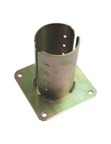 SUPPORTO GAZEBO TONDO A PAVIMENTO 957 ZINCATO GIALLO S.MM 4,0 MM 100