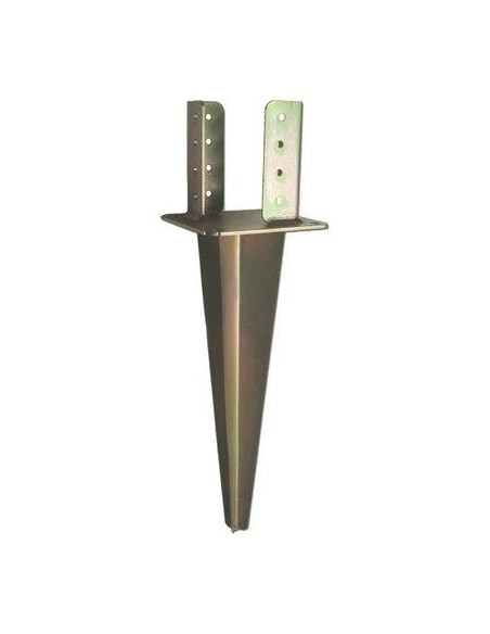 SUPPORTO GAZEBO QUADRO A CONFICCARE 955 ZINCATO GIALLO S.MM 4,0 MM  90X90